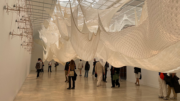 セルビア館の展示の様子。
